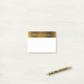 Gold Foil Elegant Modern Luxury Post-it® Notes (Op bureau)