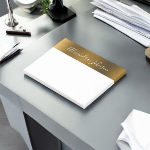 Gold Foil Elegant Modern Luxury Post-it® Notes