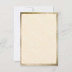 Gold Foil Elegant  Note Kaart Notitiekaartje
