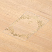 Gold Foil Elegant Ornate Victorian Wedding Acryl Uitnodigingen (Laagn)