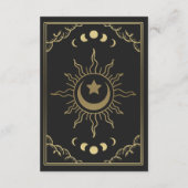 Gold Foil Elegant Tarot Reception Enclosure Kaart (Achterkant)