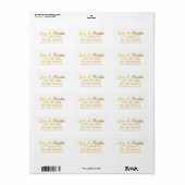 Gold Foil Elegant Weddenschap Hartelijk dank Etiket (Full Sheet)
