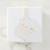 Gold Foil Elegant Wedding Hartelijk dank Bedankjes Labels (Met doos)