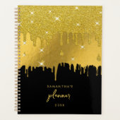 Gold Foil en Gold Glitter Drivers Script Planner (Voorkant)
