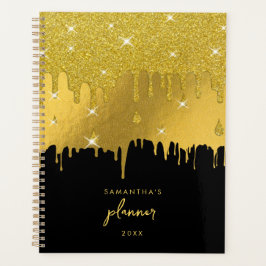 Gold Foil en Gold Glitter Drivers Script Planner