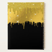 Gold Foil en Gold Glitter Drivers Script Planner (Achterkant)