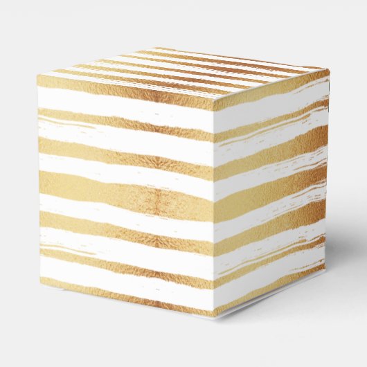 Gold Foil en Green Palm Leaf Beach Weddenschap Bedankdoosjes (Achterkant)