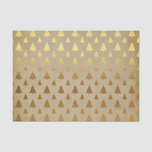 Gold Foil en Kraft Paper Rustige kerstboom Tissuepapier