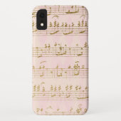 Gold Foil en Roos Gold Musical Notes Pattern Case-Mate iPhone Case (Achterkant)