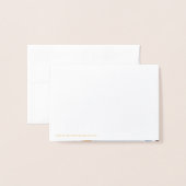 Gold Foil en Waterverf Botanische dank Folie Kaarten (Met envelop)