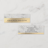 Gold Foil | Fashionable Lux Triangle Patroon Mini Visitekaartje (Voorkant / Achterkant)