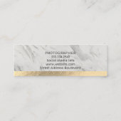 Gold Foil | Fashionable Lux Triangle Patroon Mini Visitekaartje (Achterkant)