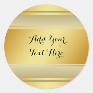 Gold Foil Faux Glitter past het klassieke gouden g Ronde Sticker