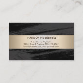 Gold Foil Faux Web Modern Computer Financial Visitekaartje (Achterkant)