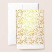Gold Foil  Feestdagen Foto Wenskaart Folie Kaarten (Met envelop)