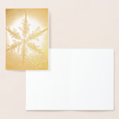 Gold Foil Fern Snowflake Card Folie Kaarten (Display)