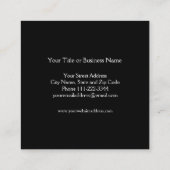 Gold Foil Flamingo Visitekaartje (Achterkant)