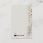 Gold Foil Fleck Earring Display Kaarten Visitekaartje (Achterkant)