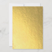 Gold Foil Floral Mexican Wedding Fiesta Kaart (Achterkant)