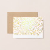 Gold Foil Floral Typografie Hartelijk dank Folie Kaarten (Voorkant met envelop)