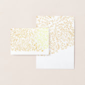 Gold Foil Floral Typografie Hartelijk dank Folie Kaarten (Display)