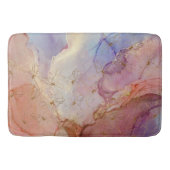 Gold Foil Flowers Dusky Pastel Abstract Badmat (Voorkant)