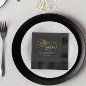 Gold Foil Fonts Voeg namen toe 50ste bruiloft Jubi Folie Servetten