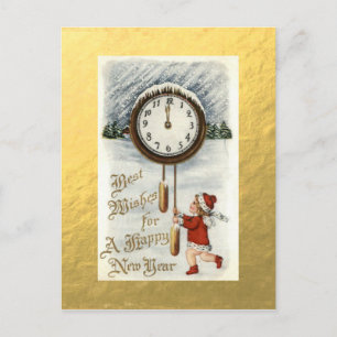 Gold Foil  Gelukkig Nieuwjaar Groeten Feestdagenkaart