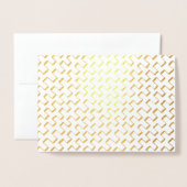 Gold Foil Geometric Painted Pattern Folie Kaarten (Voorkant met envelop)