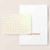 Gold Foil Geometric Painted Pattern Folie Kaarten (Display)
