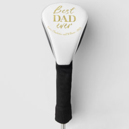 Gold Foil Geometric Vaderdag Golfheadcover