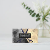 Gold Foil | Geometrisch kleurenblok | Schapen Visitekaartje (Staand voorkant)