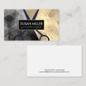 Gold Foil | Geometrisch kleurenblok | Schapen Visitekaartje (Voorkant / Achterkant)