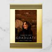 Gold Foil geperst | Afstuderen aankondiging Lijst (Voorkant)