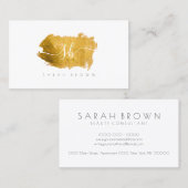 Gold Foil gestructureerd Blush Brusty Consultant Visitekaartje (Voorkant / Achterkant)