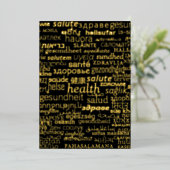 Gold Foil Get Well Kaart - Wees gezond (Staand Voorkant)
