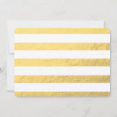 Gold Foil Glamor | Elegant Wedding Invitation Kaart (Achterkant)