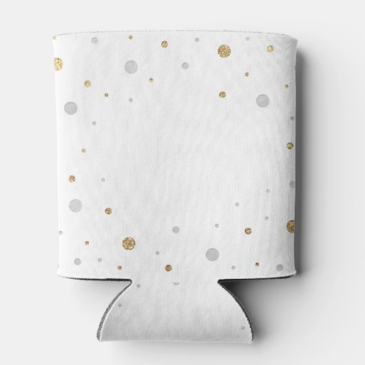Gold Foil Glitter Confetti Gradution Party Custom Blikjeskoeler (Achterkant)