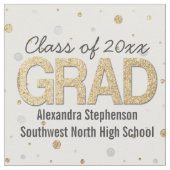 Gold Foil Glitter Confetti Gradution Party Custom Stof (Close Up)