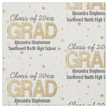 Gold Foil Glitter Confetti Gradution Party Custom