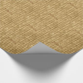 Gold Foil Glitter Glitter Checkered Monogramed Ker Cadeaupapier (Hoek)