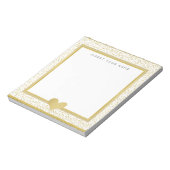Gold Foil & Glitter Personalized Notitieblok 5,5 x (Linkerzijde)