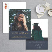 Gold Foil GRADitude Photo Afstuderen Announountion Folie Uitnodiging
