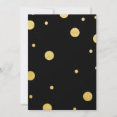 Gold Foil Graduation Invitations Kaart (Achterkant)
