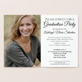 Gold Foil Graduation Party Invitation Folie Kaarten (Binnen)