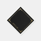 Gold Foil Great Gatsby Art Deco Cocktail Napkins Servetten (Hoek)