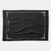Gold Foil Great Gatsby Art Deco Guest Towels Theedoek (Horizontaal)