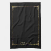Gold Foil Great Gatsby Art Deco Guest Towels Theedoek (Verticaal)