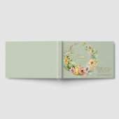 Gold Foil Green Floral Jubileum Gastenboek (Volledig)