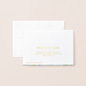 Gold Foil Greenery Calligraphy Cadeaubon Folie Kaarten (Met envelop)